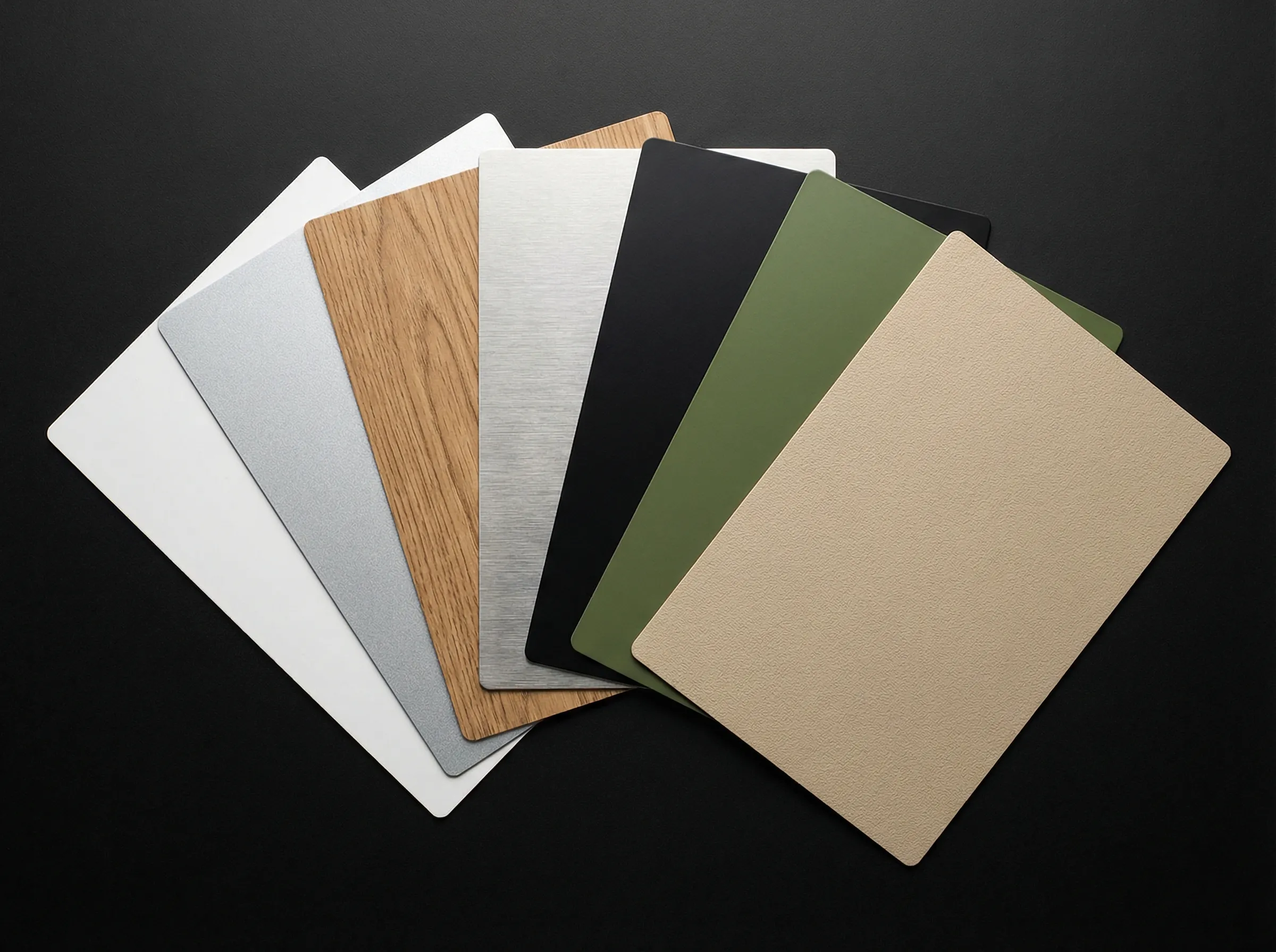 Farbfächer für Aluminium-Verbundplatten, weiterer Satz